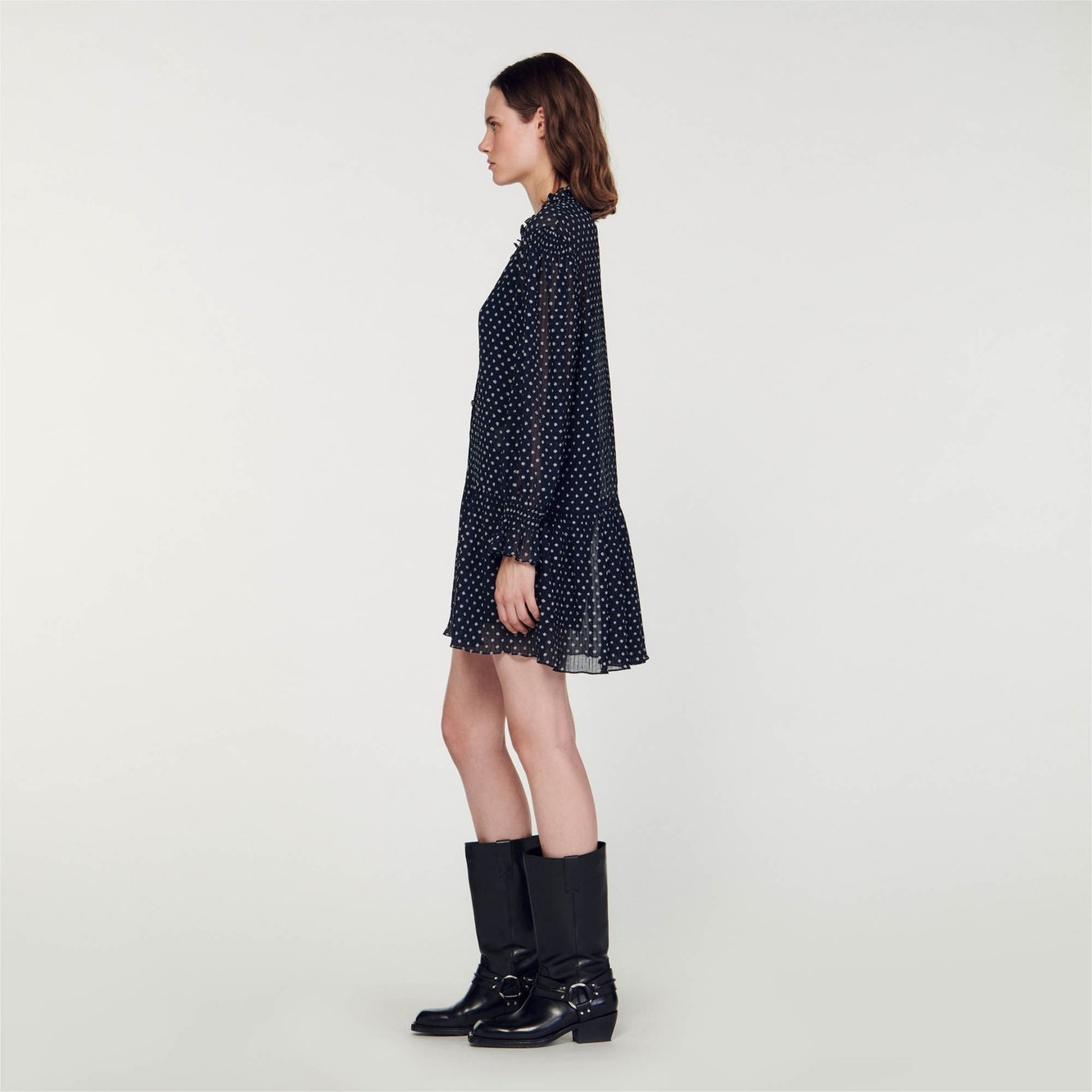 Short polka dot dress Sandro second-hand photo 7