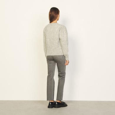 CARDIGAN Gris Chiné Sandro seconde main photo 2