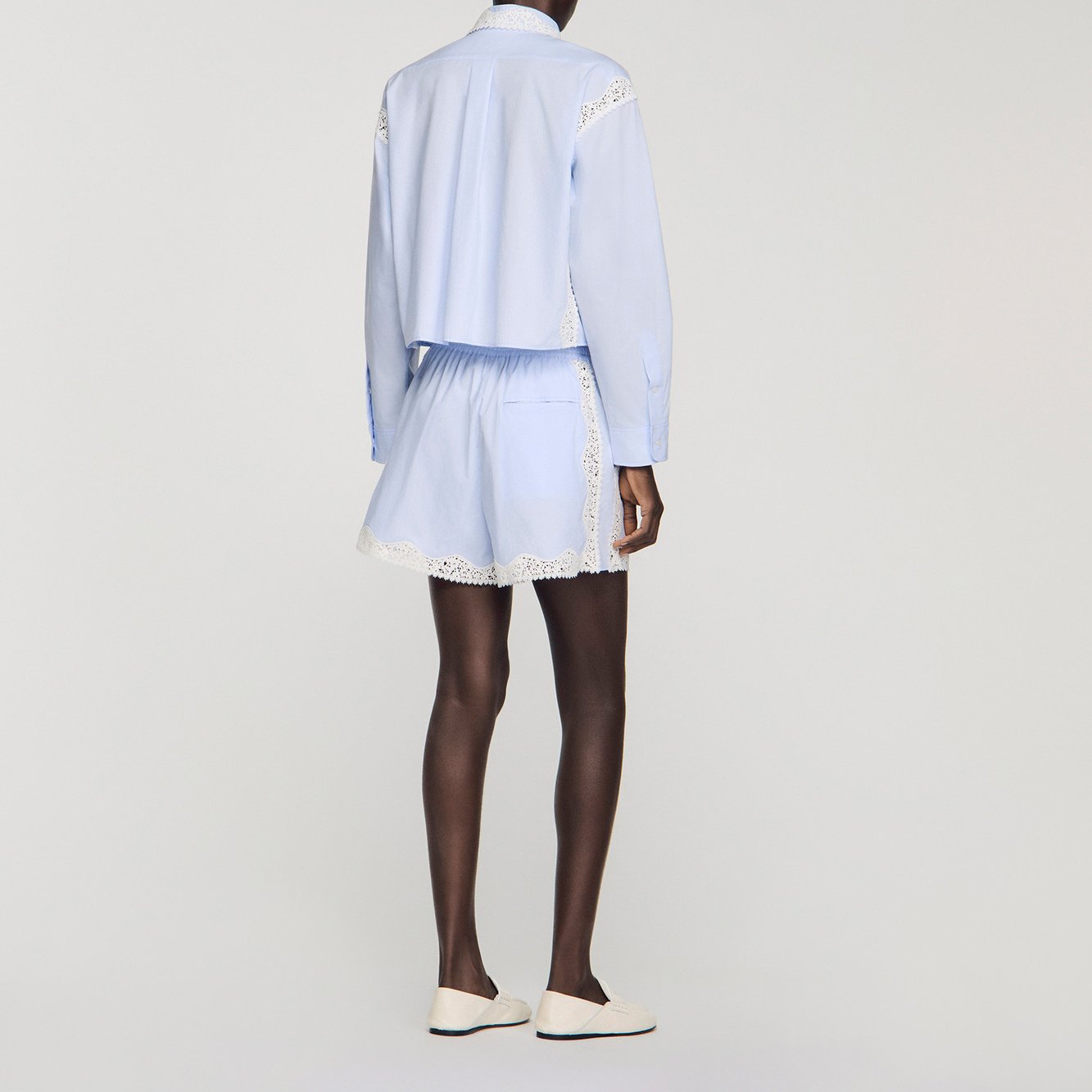 Overhemdblouse met kantdetails Sandro tweedehands photo 4