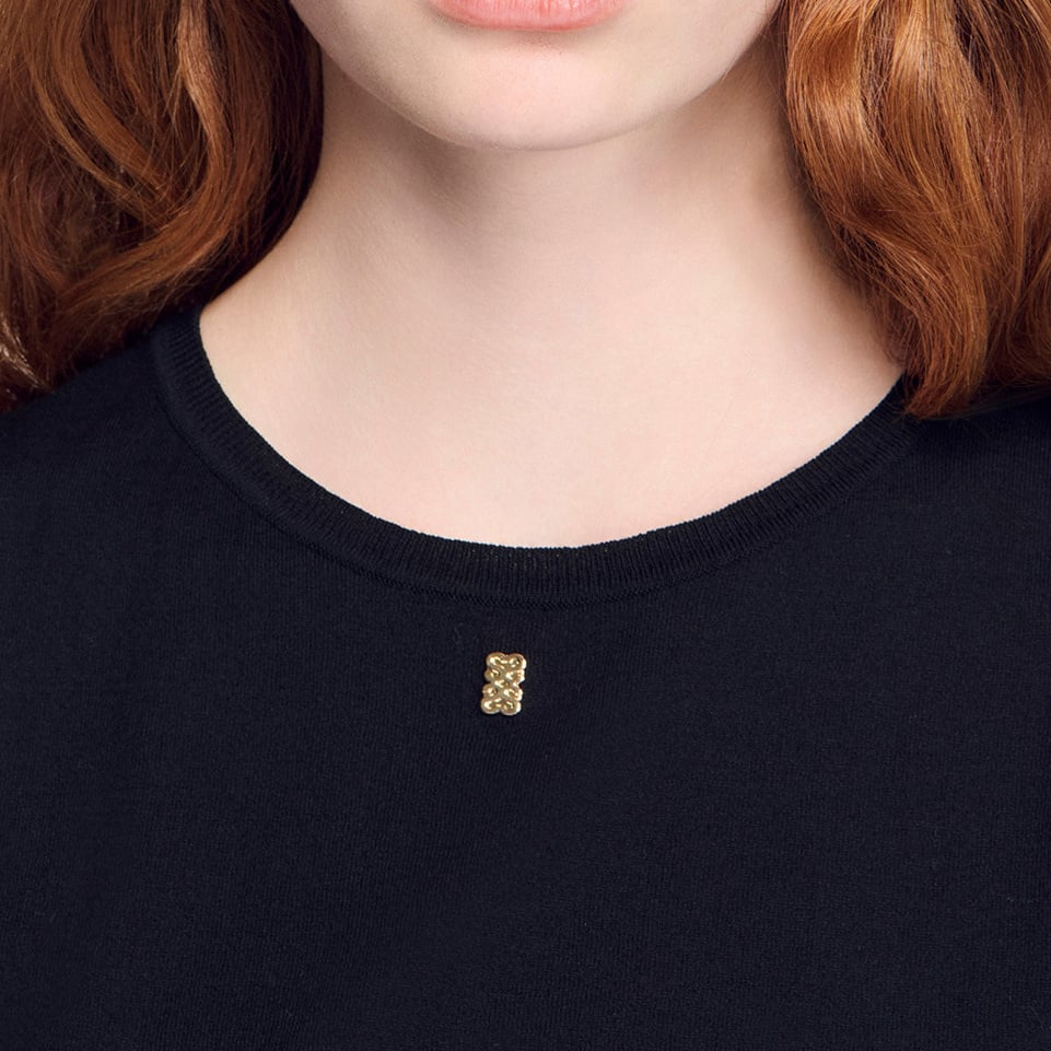 Pull court sans manches en maille Sandro seconde main photo 4
