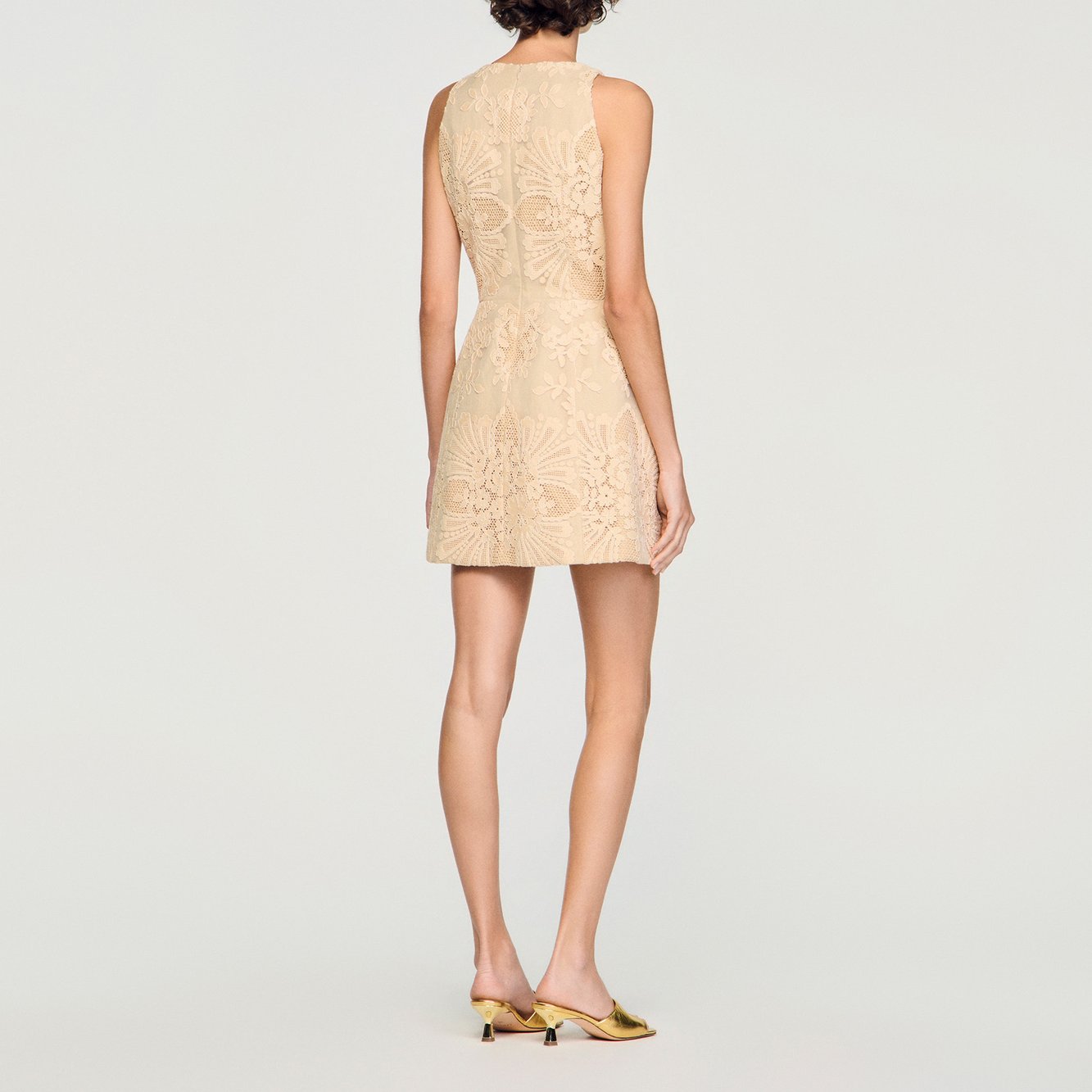 Robe courte en guipure Sandro seconde main photo 3