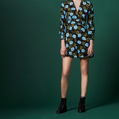 Printed floral dress Sandro second-hand photo 1