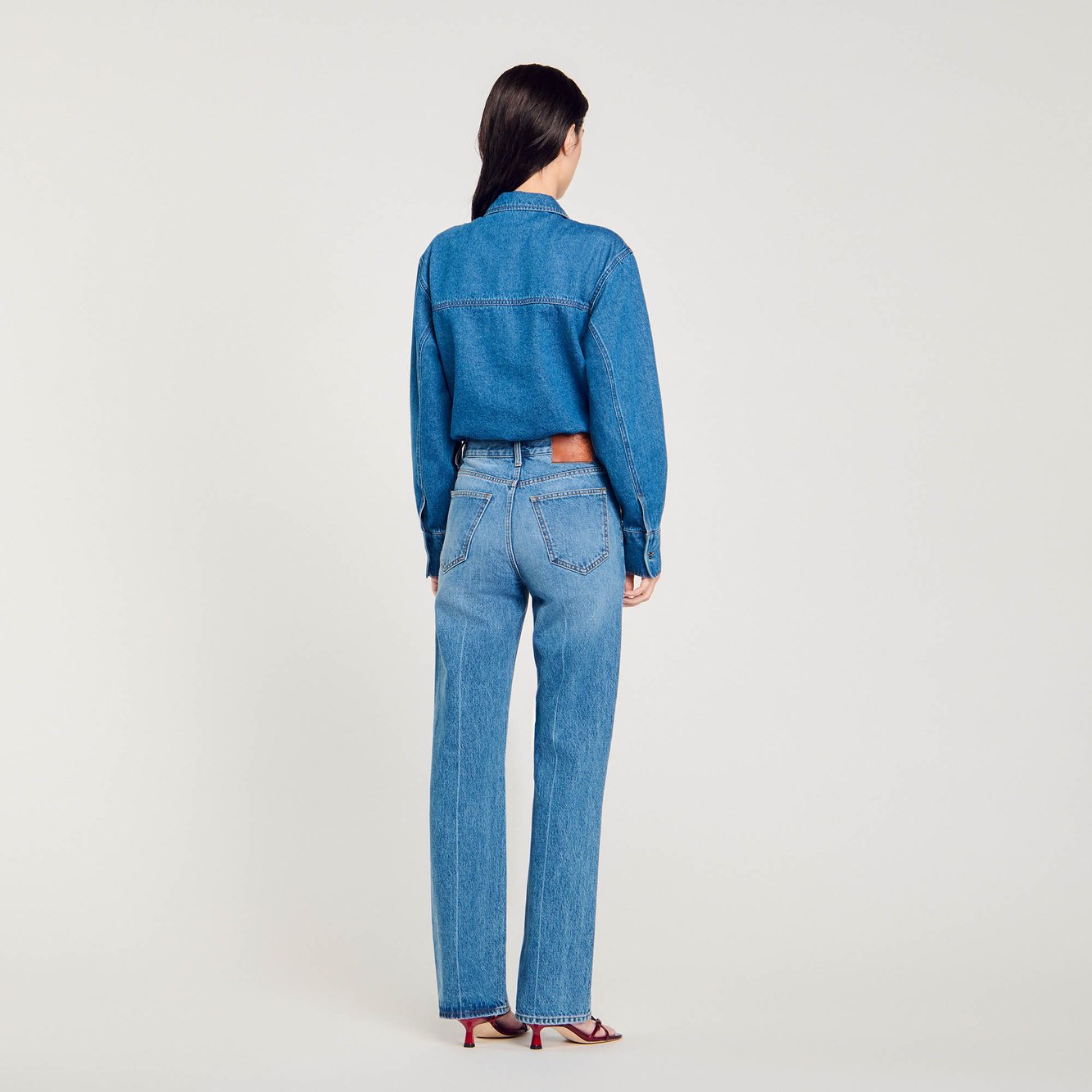 Chemise body en Jean Sandro seconde main photo 5