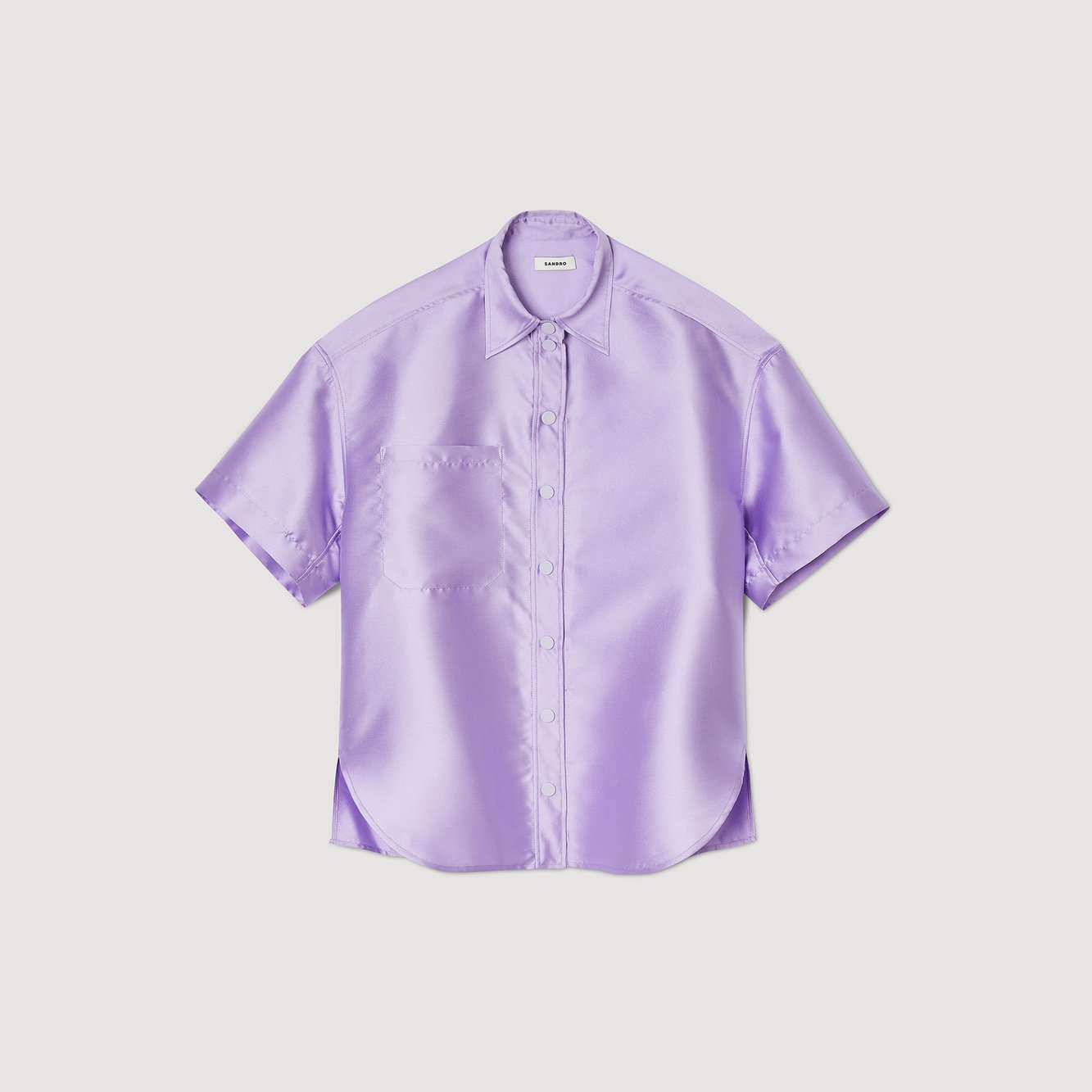 Oversized satin shirt Sandro second-hand photo 1