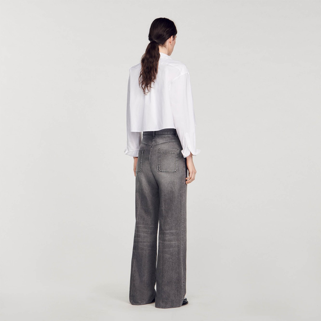 Faded flared jeans Sandro second-hand photo 4