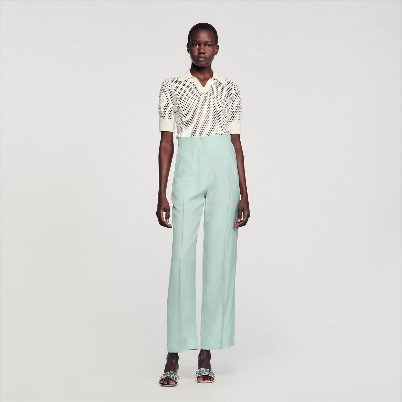 Pantalon de costume large Sandro seconde main photo 3