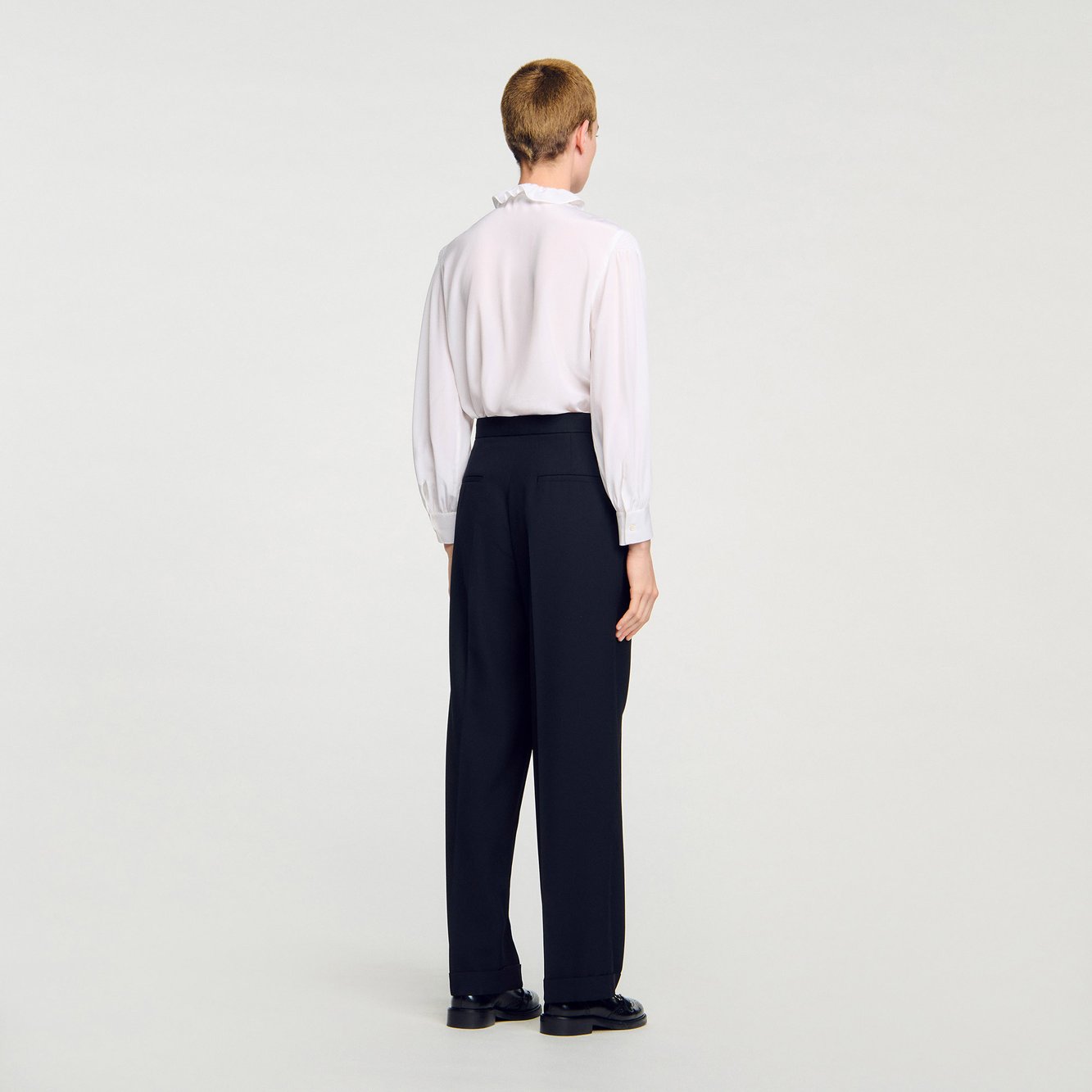 Gerade geschnittene Hose Sandro Second-Hand photo 5