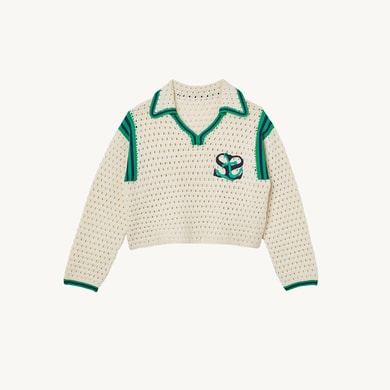 Pull en crochet Sandro seconde main photo 1