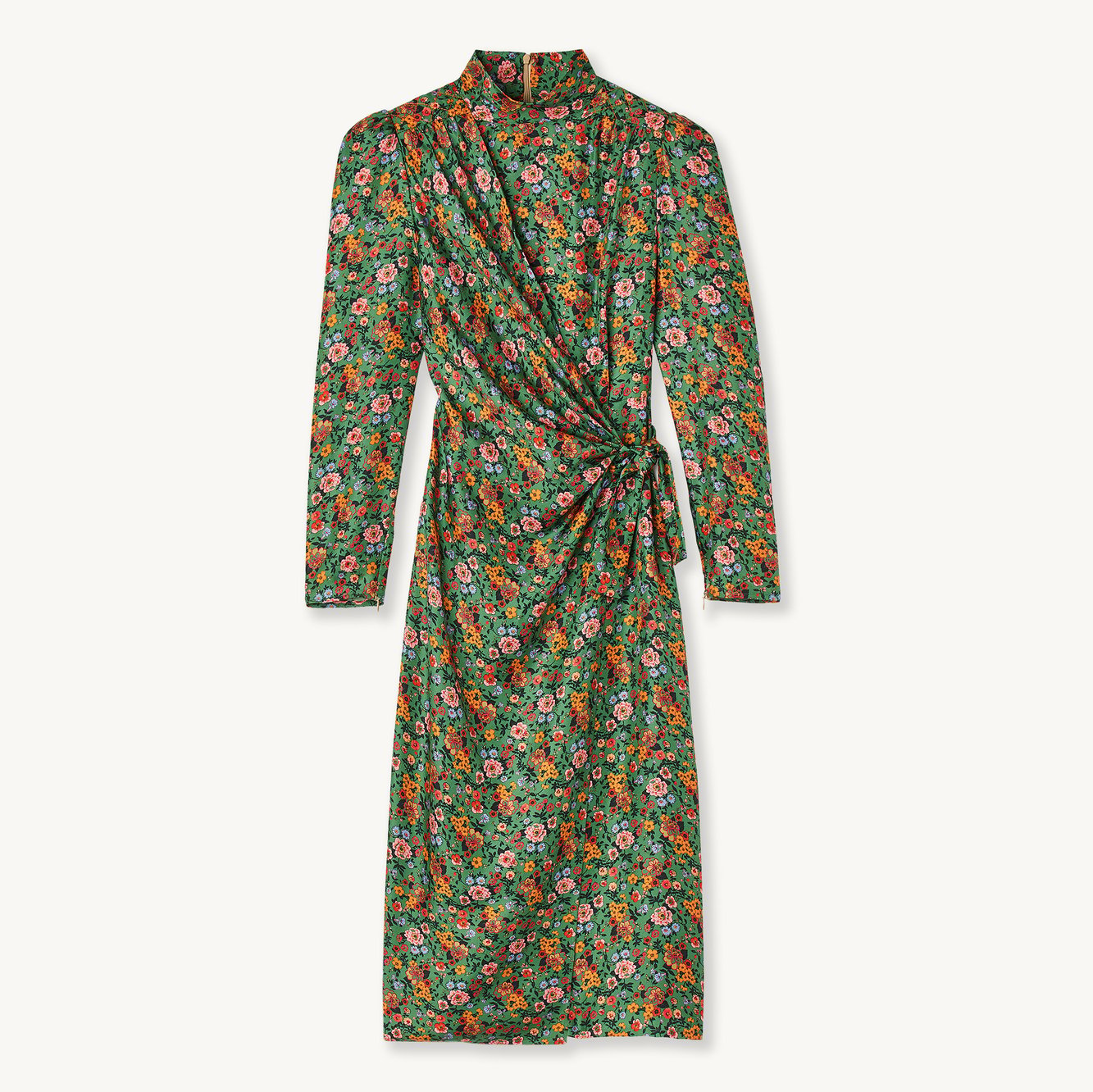 Product photo Midi dress with Autumn Flowers print number 0
