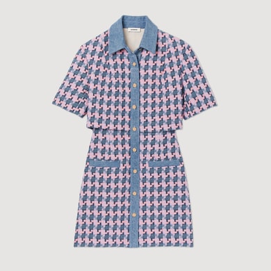 Robe en tweed Sandro seconde main photo 1