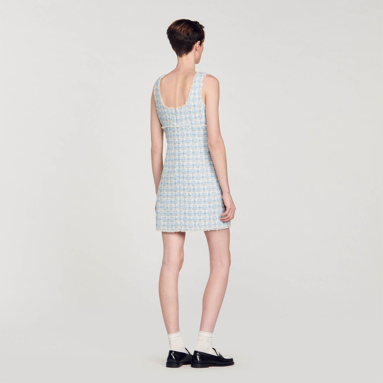 Korte jurk tweed Sandro tweedehands photo 2
