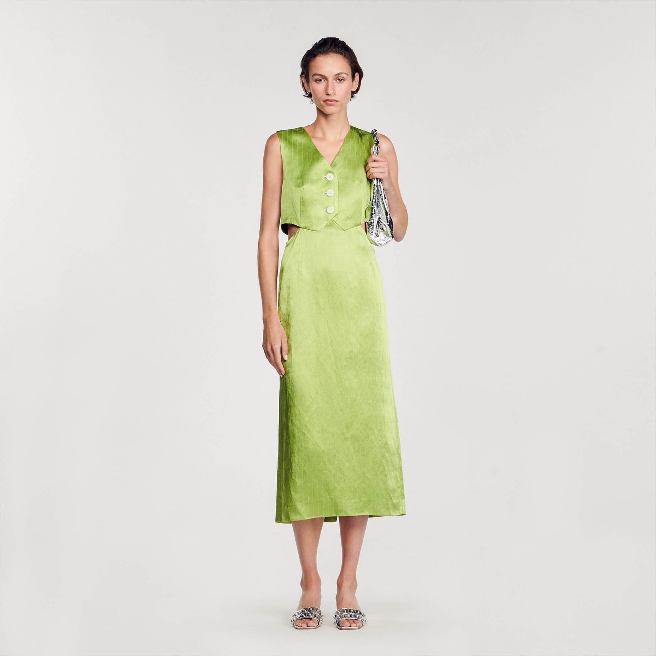 2-in-1 midi dress Sandro second-hand photo 2