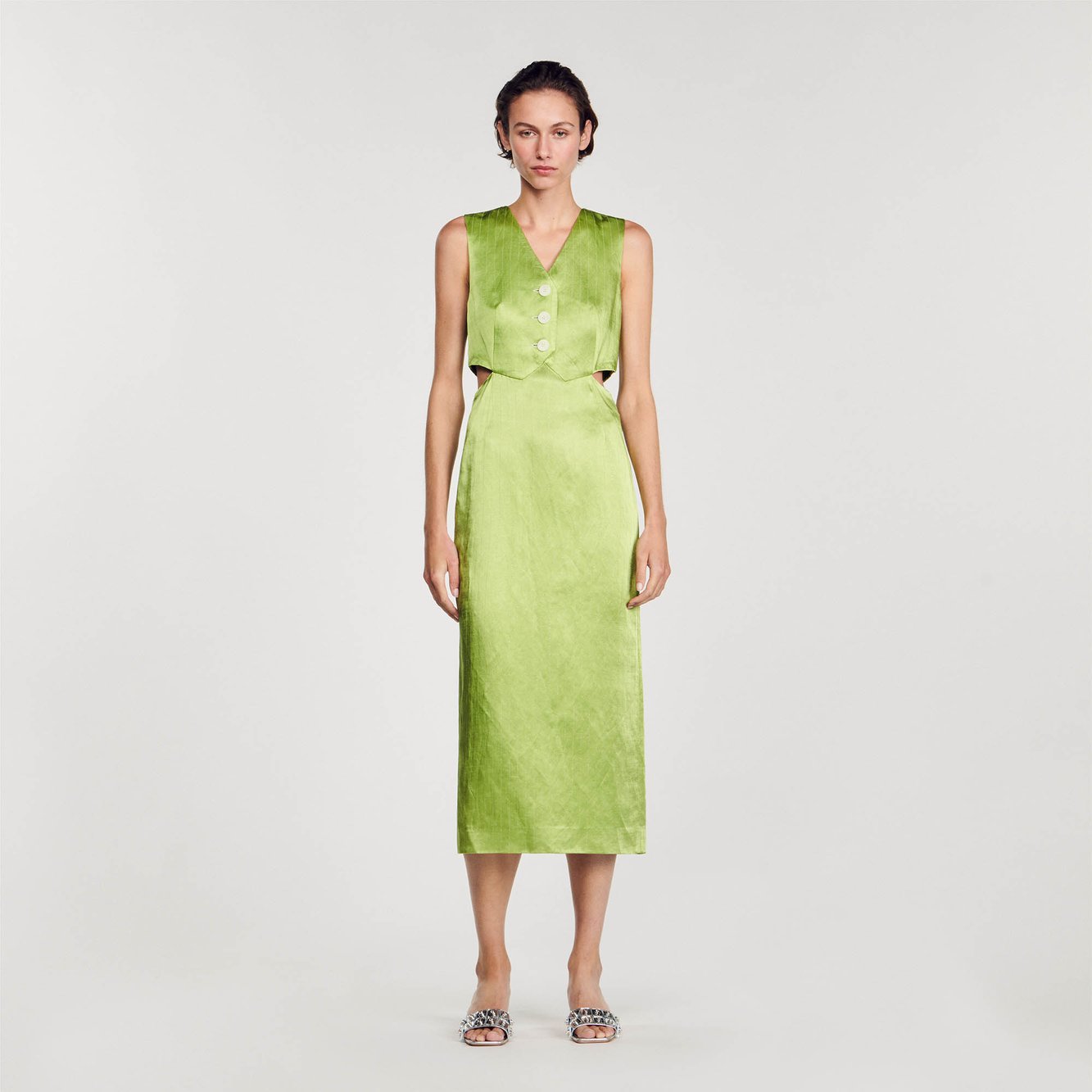 2-in-1 midi dress Sandro second-hand photo 3
