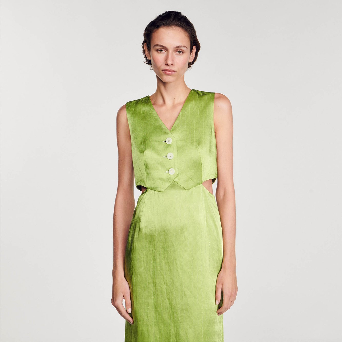 2-in-1 midi dress Sandro second-hand photo 4