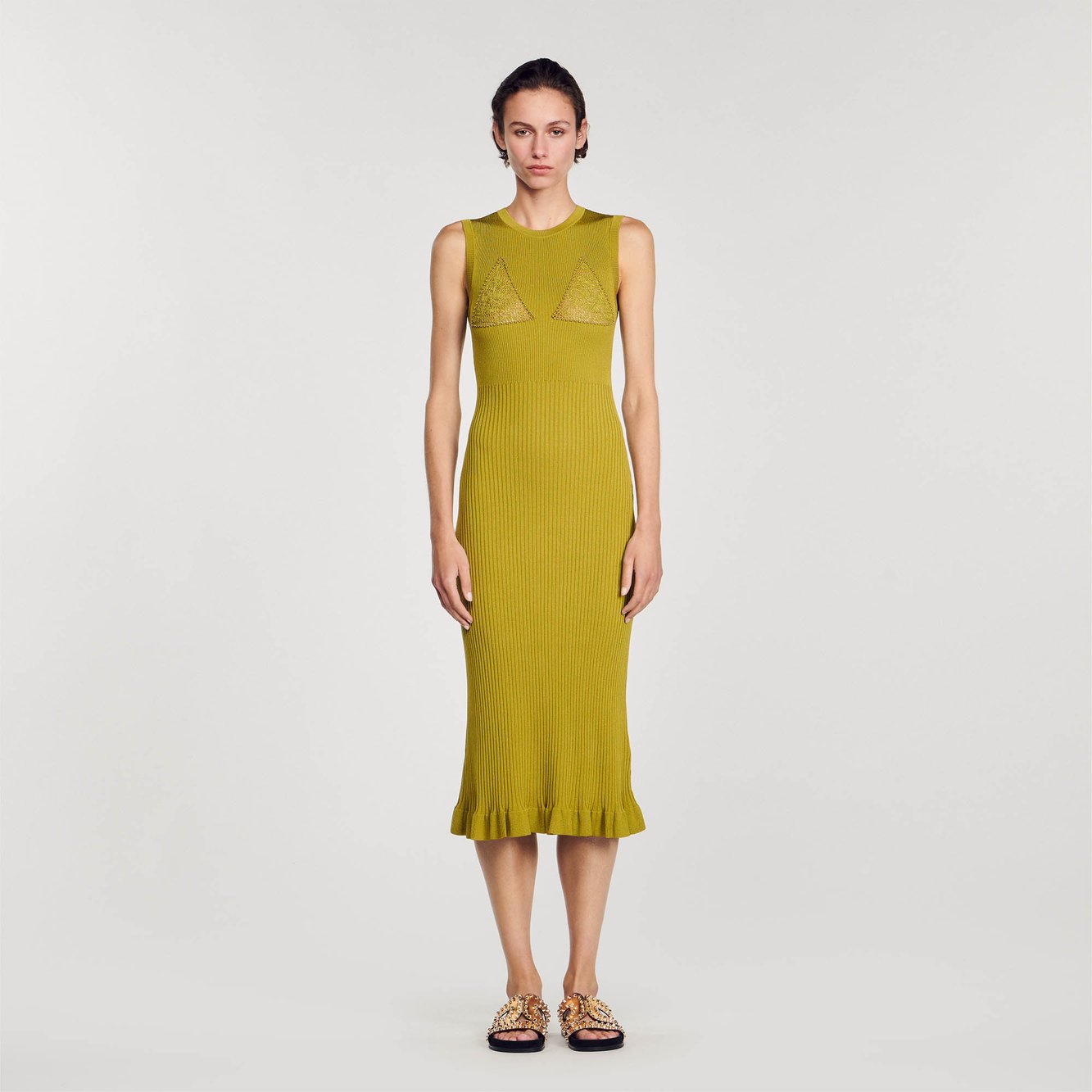 Knit midi dress Sandro second-hand photo 3