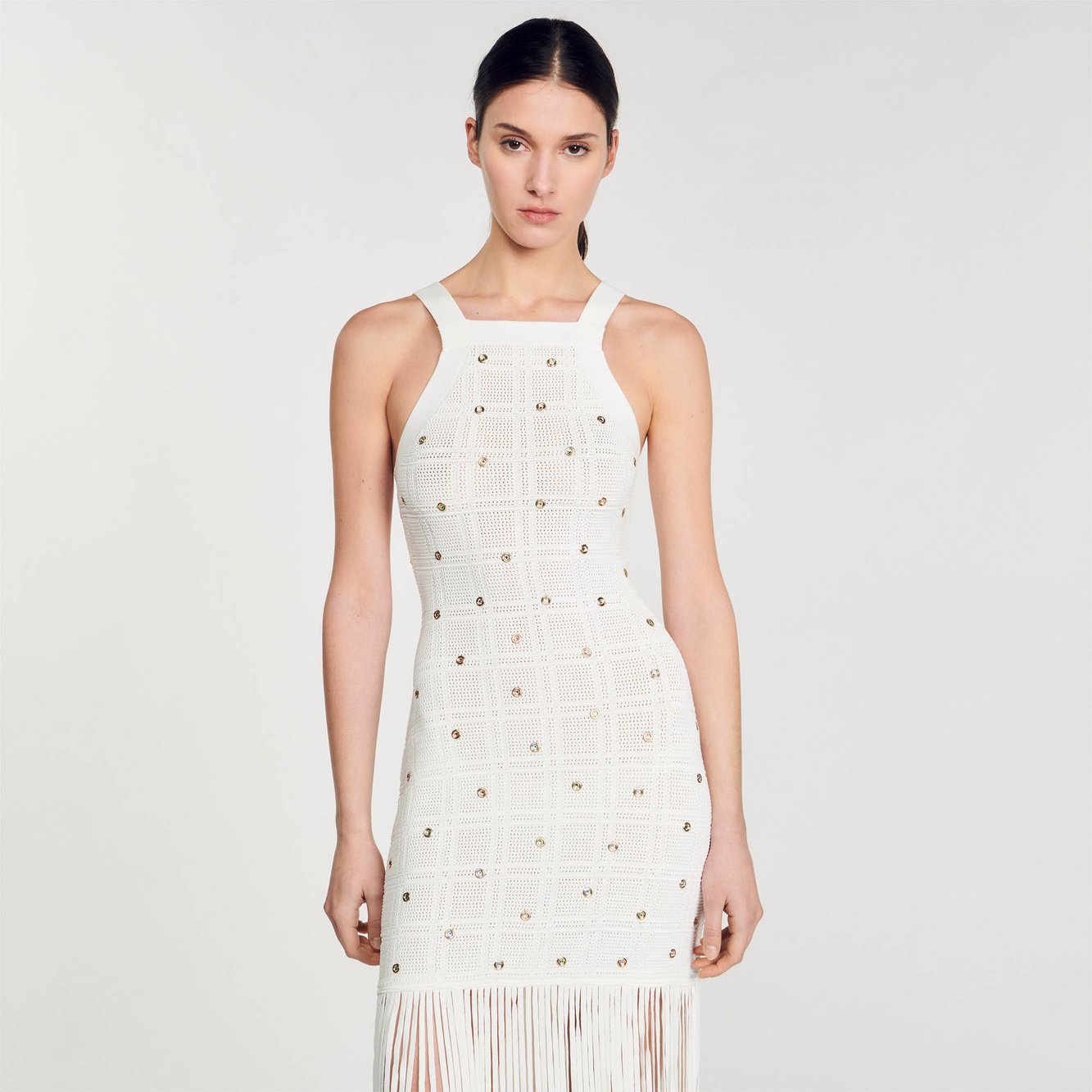 Fringed midi dress Sandro second-hand photo 4
