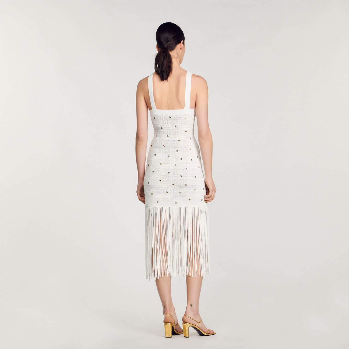 Fringed midi dress Sandro second-hand photo 5