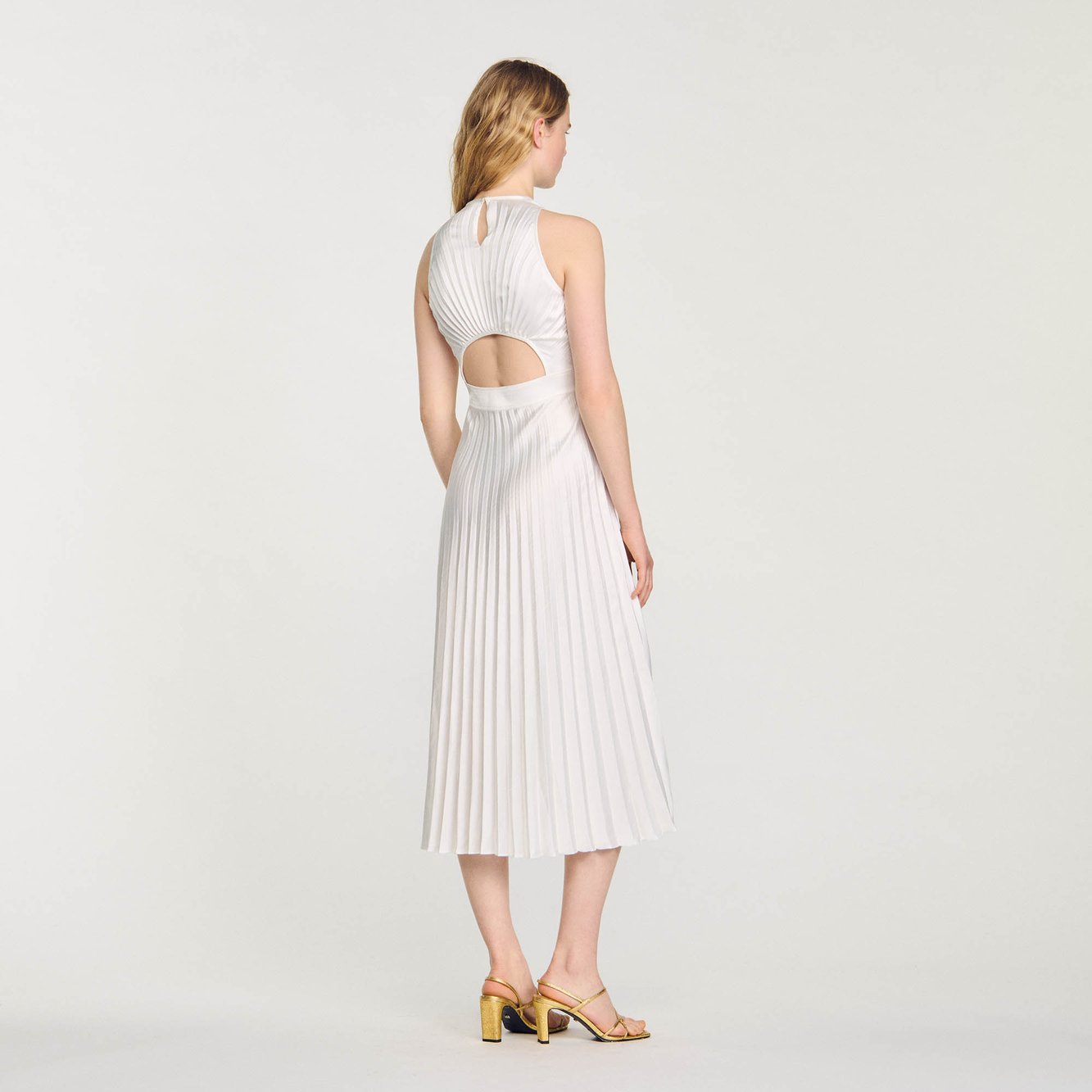 Pleated maxi dress Sandro second-hand photo 5