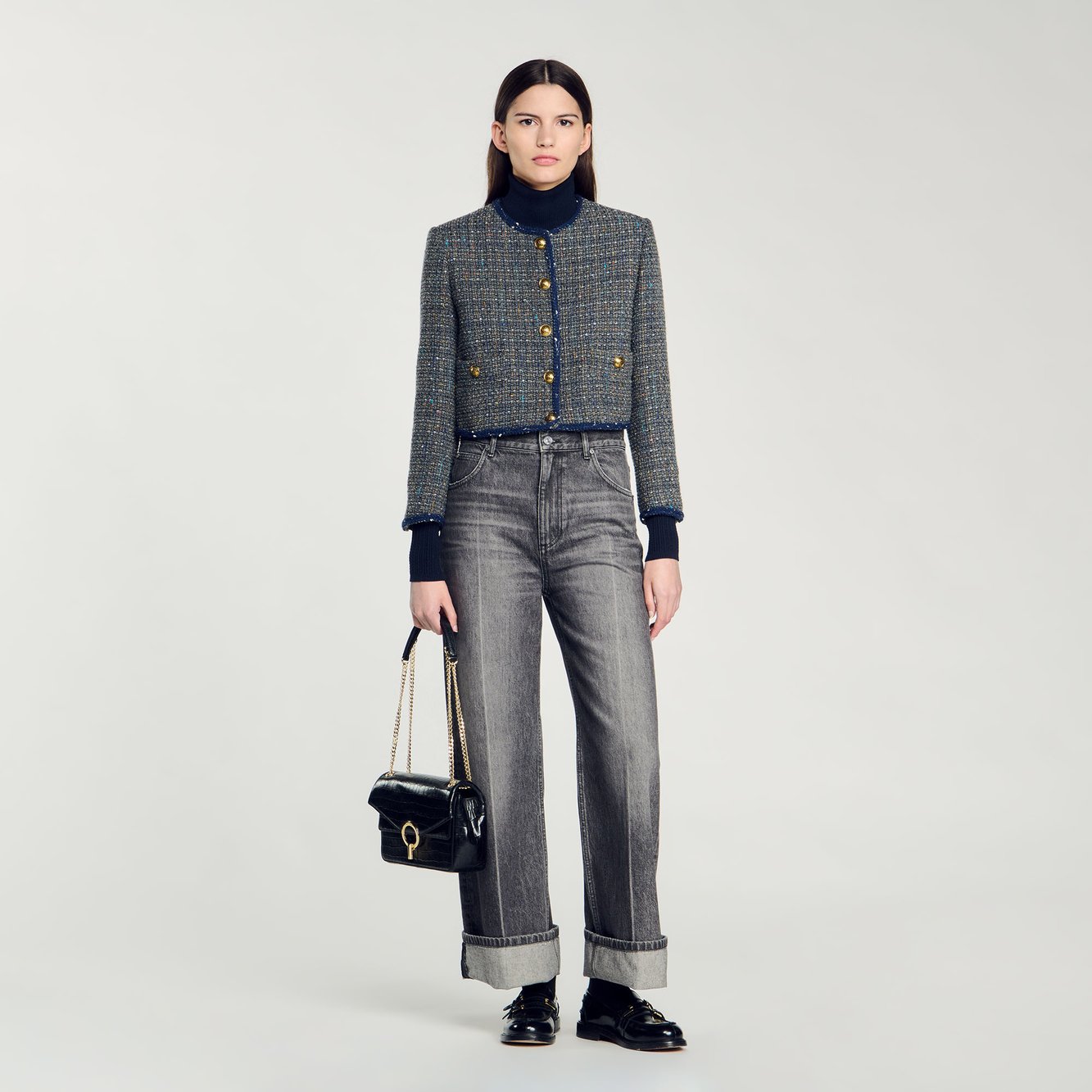 Veste courte en tweed Sandro seconde main photo 2