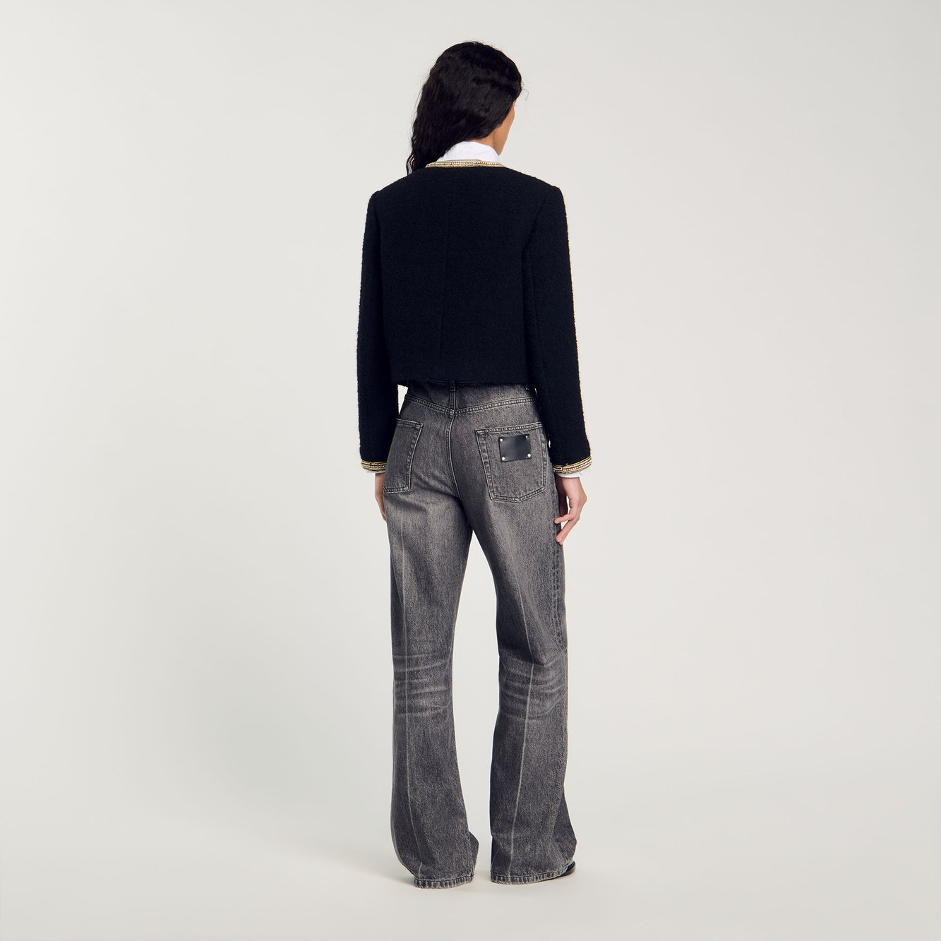 Cropped tweed Jacket Sandro second-hand photo 5