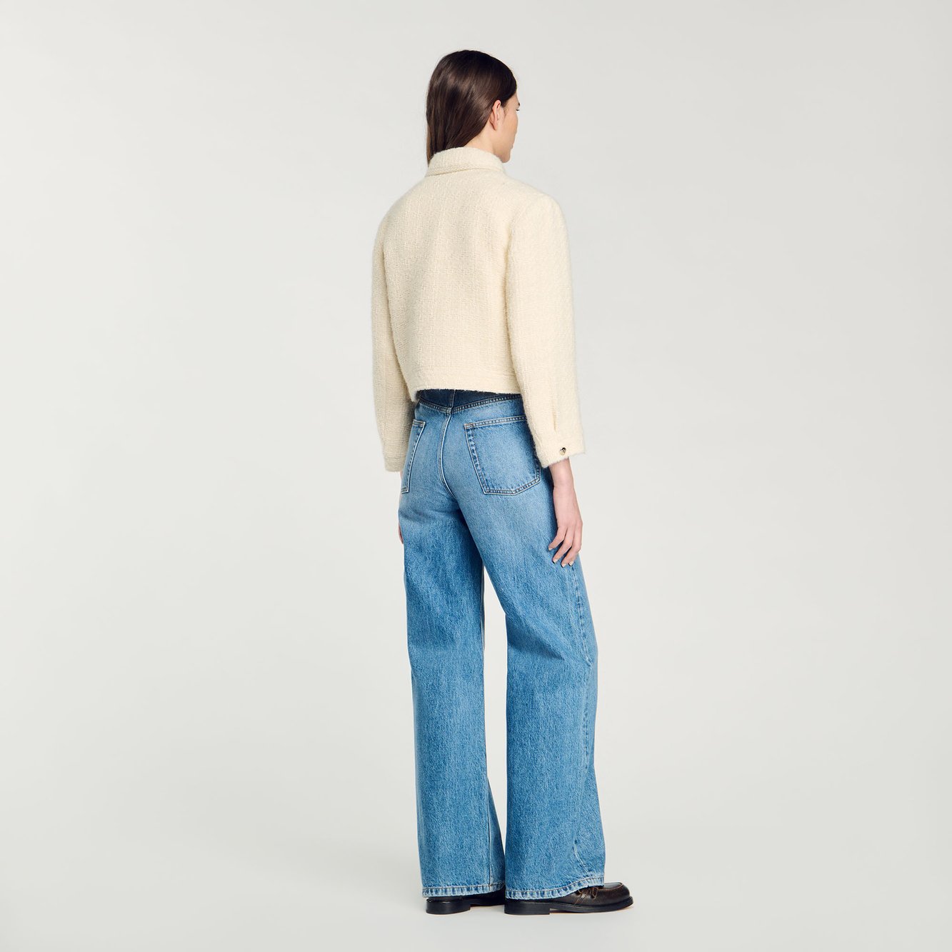 Cropped tweed Jacket Sandro second-hand photo 5