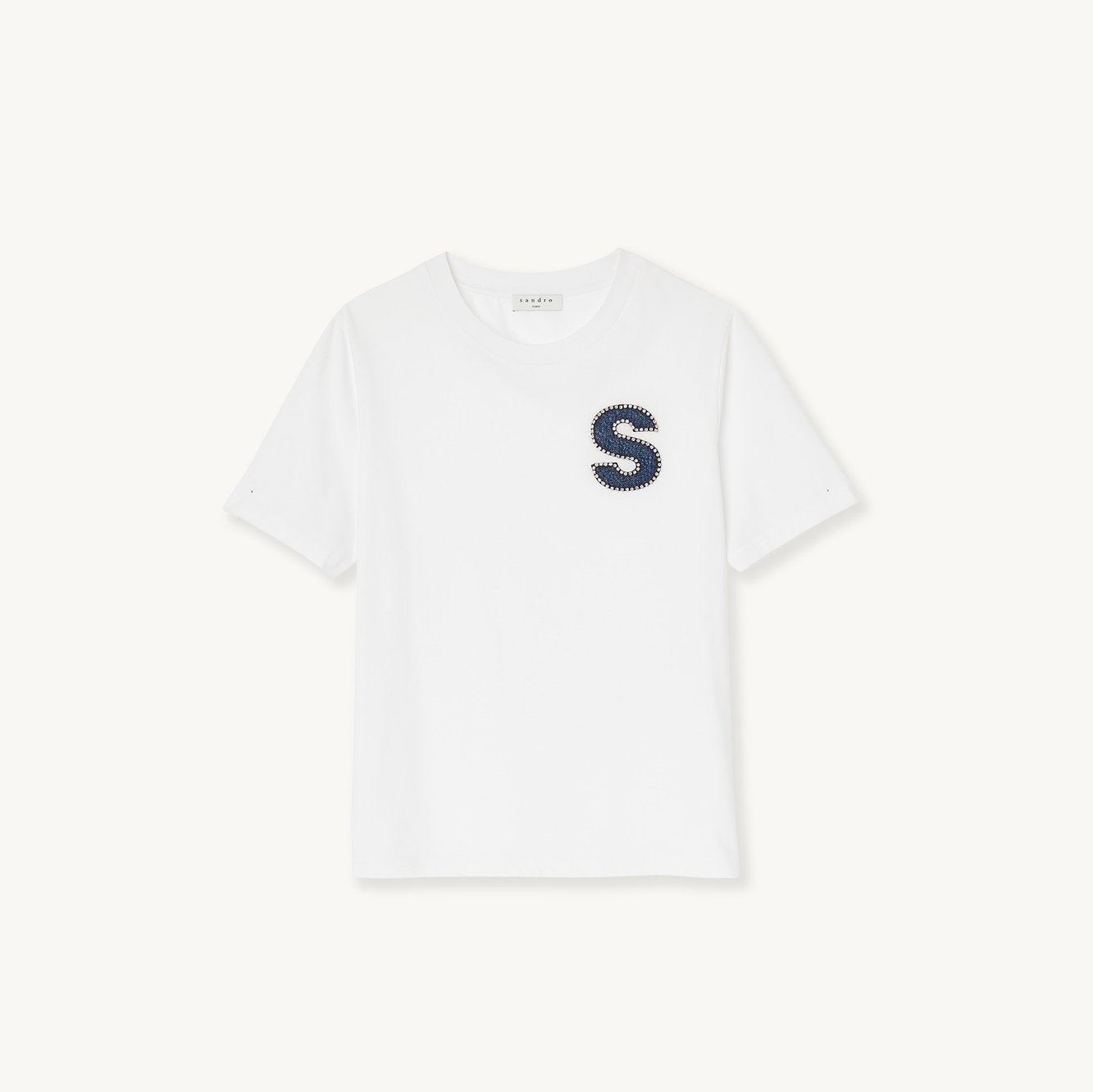 S patch T-shirt Sandro second-hand photo 1