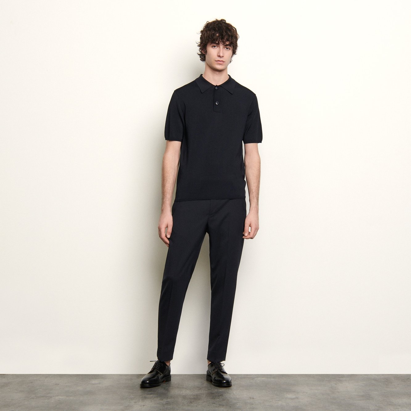 Kurzarm-Poloshirt aus Feinstrick Sandro Second-Hand photo 6