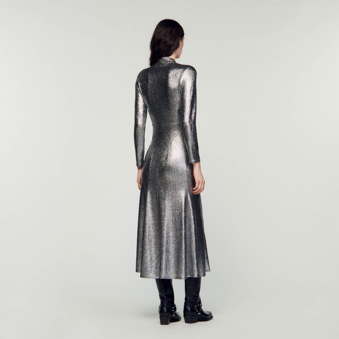 Metallic maxi dress Sandro second-hand photo 5