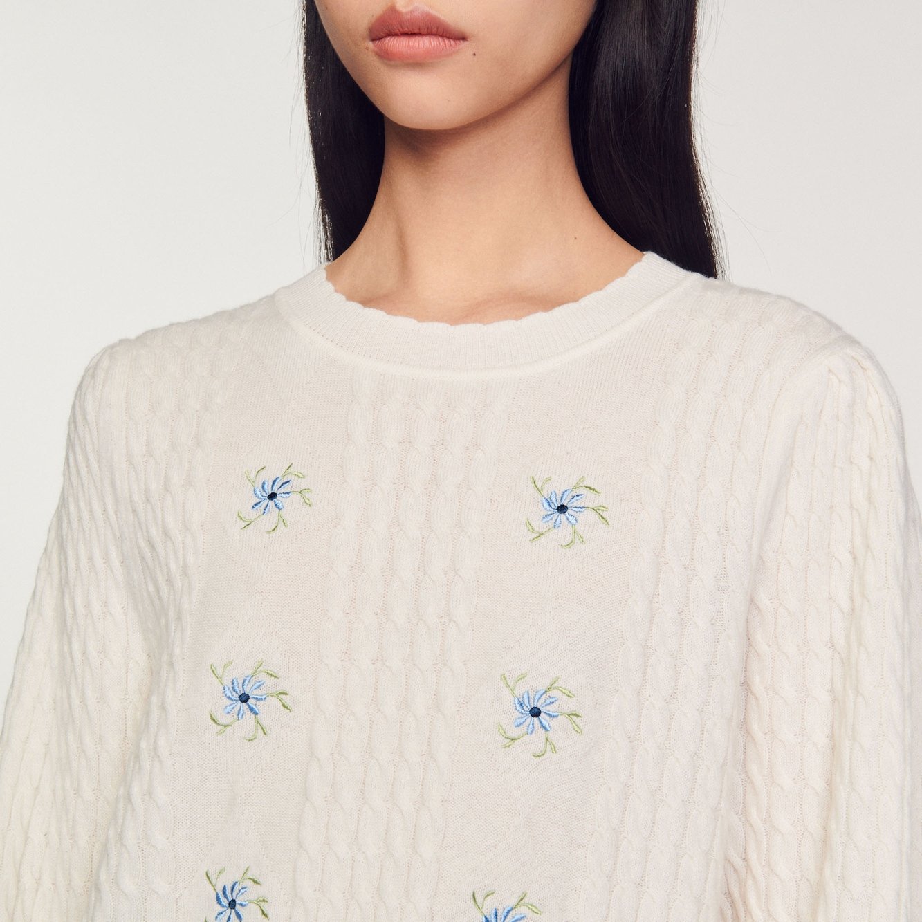 Trui van geborduurd tricot Sandro tweedehands photo 4