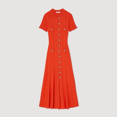 Robe longue en maille Sandro seconde main photo 1