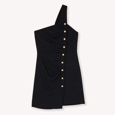 Robe courte asymétrique Sandro seconde main photo 1