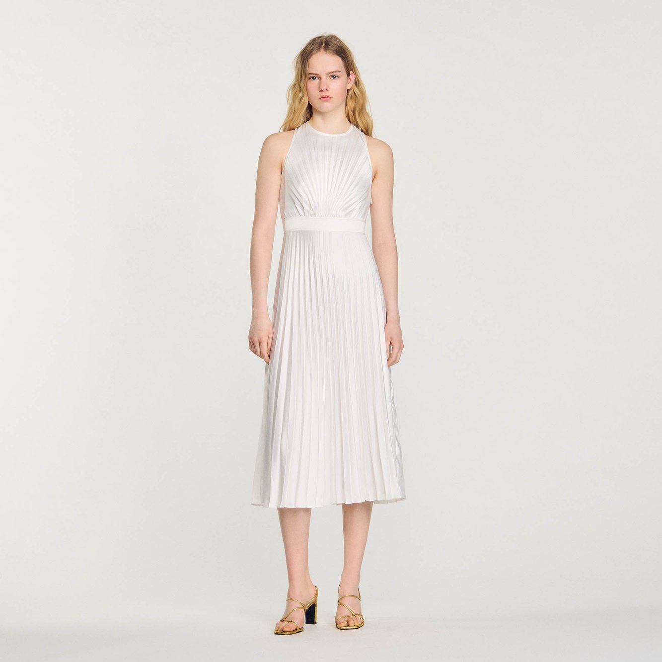 Pleated maxi dress Sandro second-hand photo 4