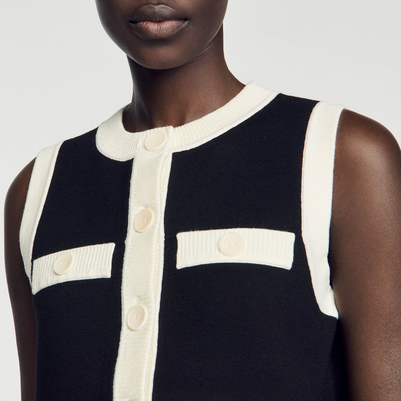 Gilet en Maille sans manches Sandro seconde main photo 6