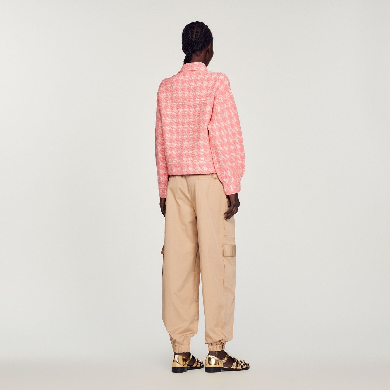 Veste pied de poule Sandro seconde main photo 3