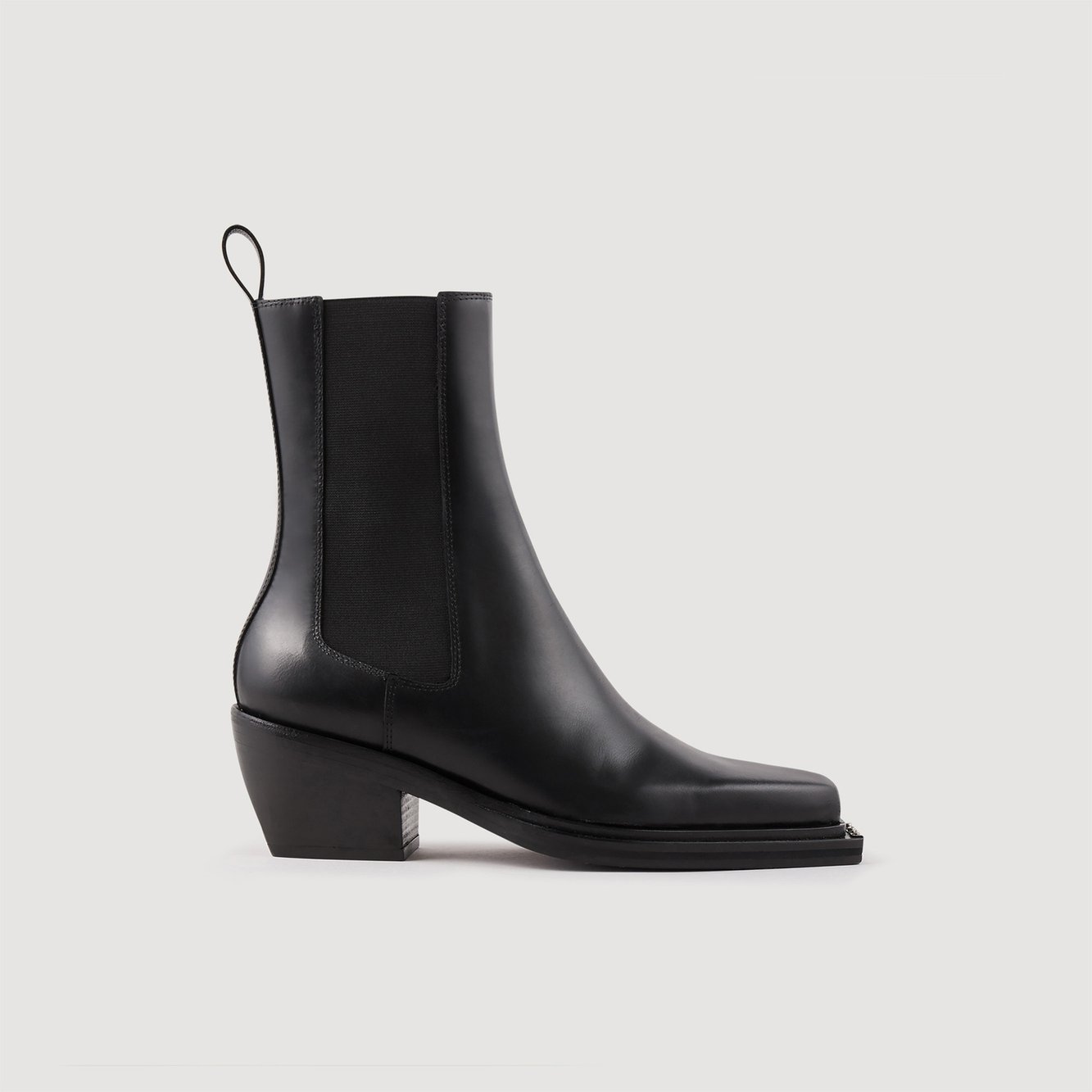 Bottines en cuir Sandro seconde main photo 1