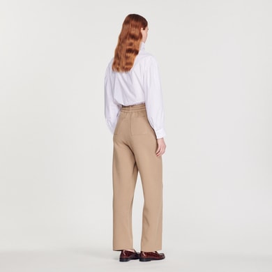 Pantalon oversize en Maille Sandro seconde main photo 2