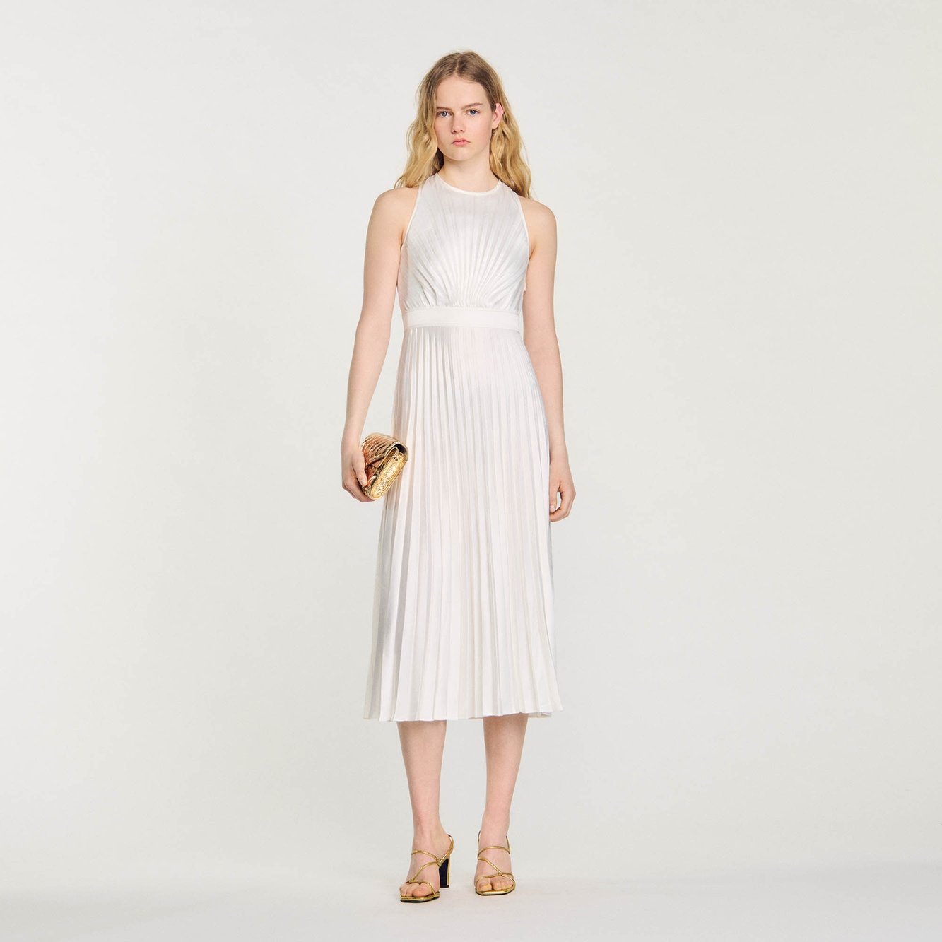 Pleated maxi dress Sandro second-hand photo 3