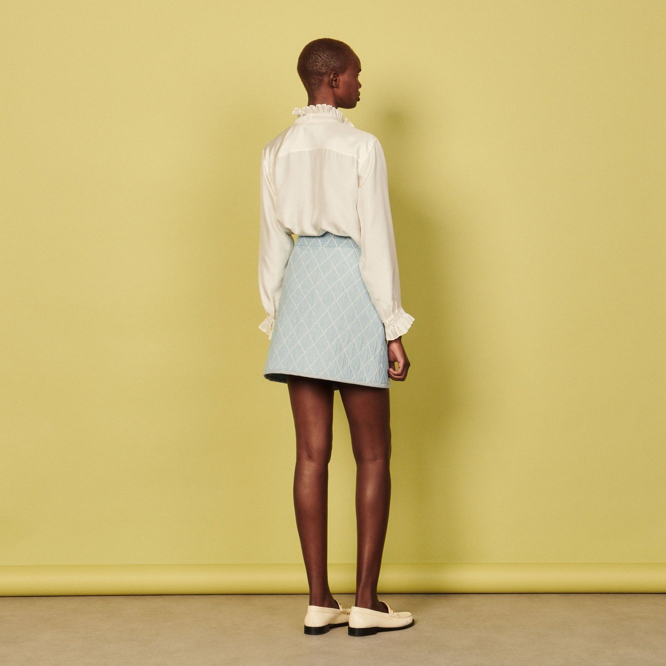 Korte rok met sierstiksels Sandro tweedehands photo 3