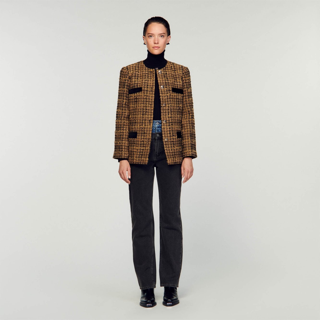 Chaqueta de tweed Sandro segunda mano photo 3