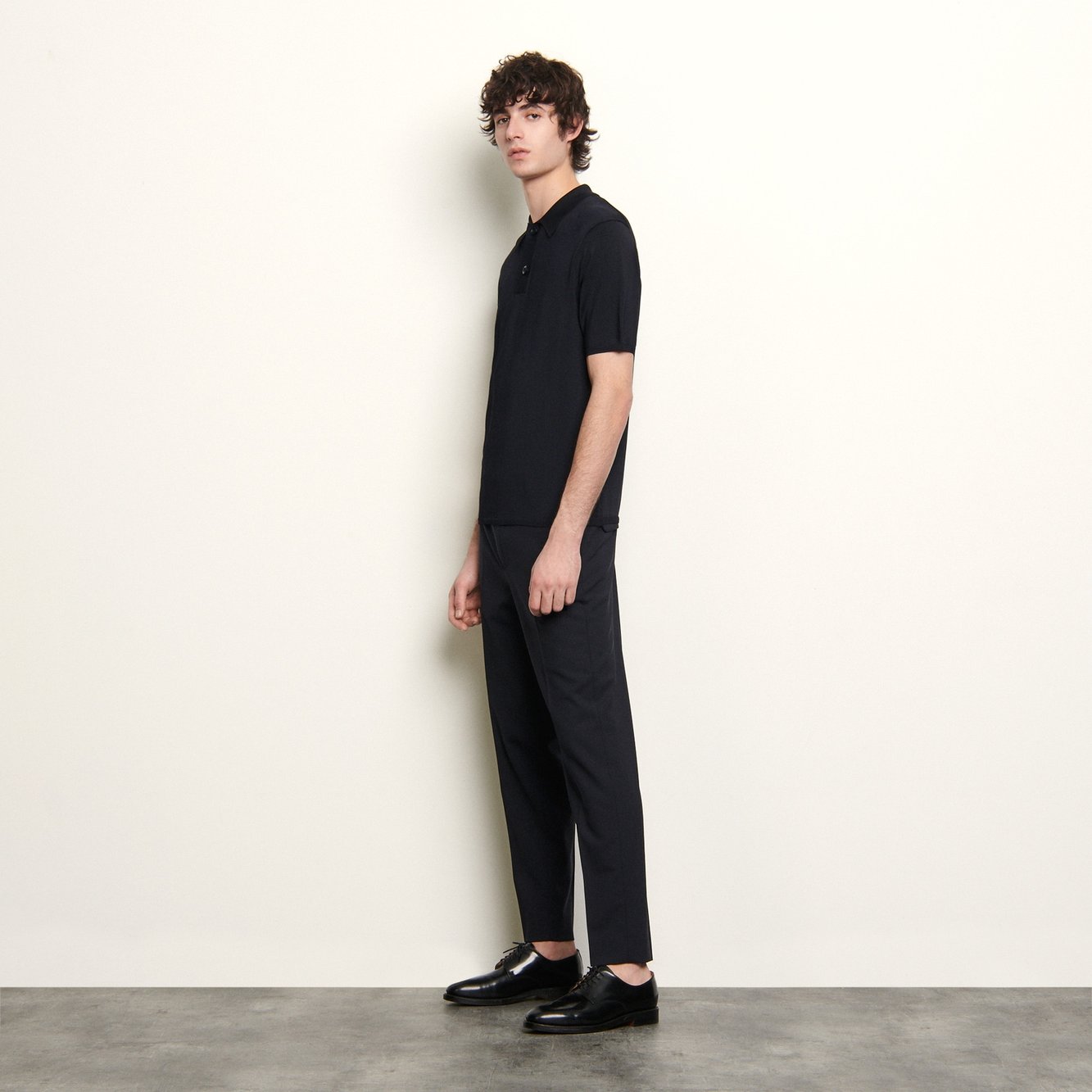 Kurzarm-Poloshirt aus Feinstrick Sandro Second-Hand photo 4