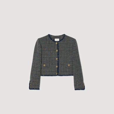 Veste courte en tweed Sandro seconde main photo 1