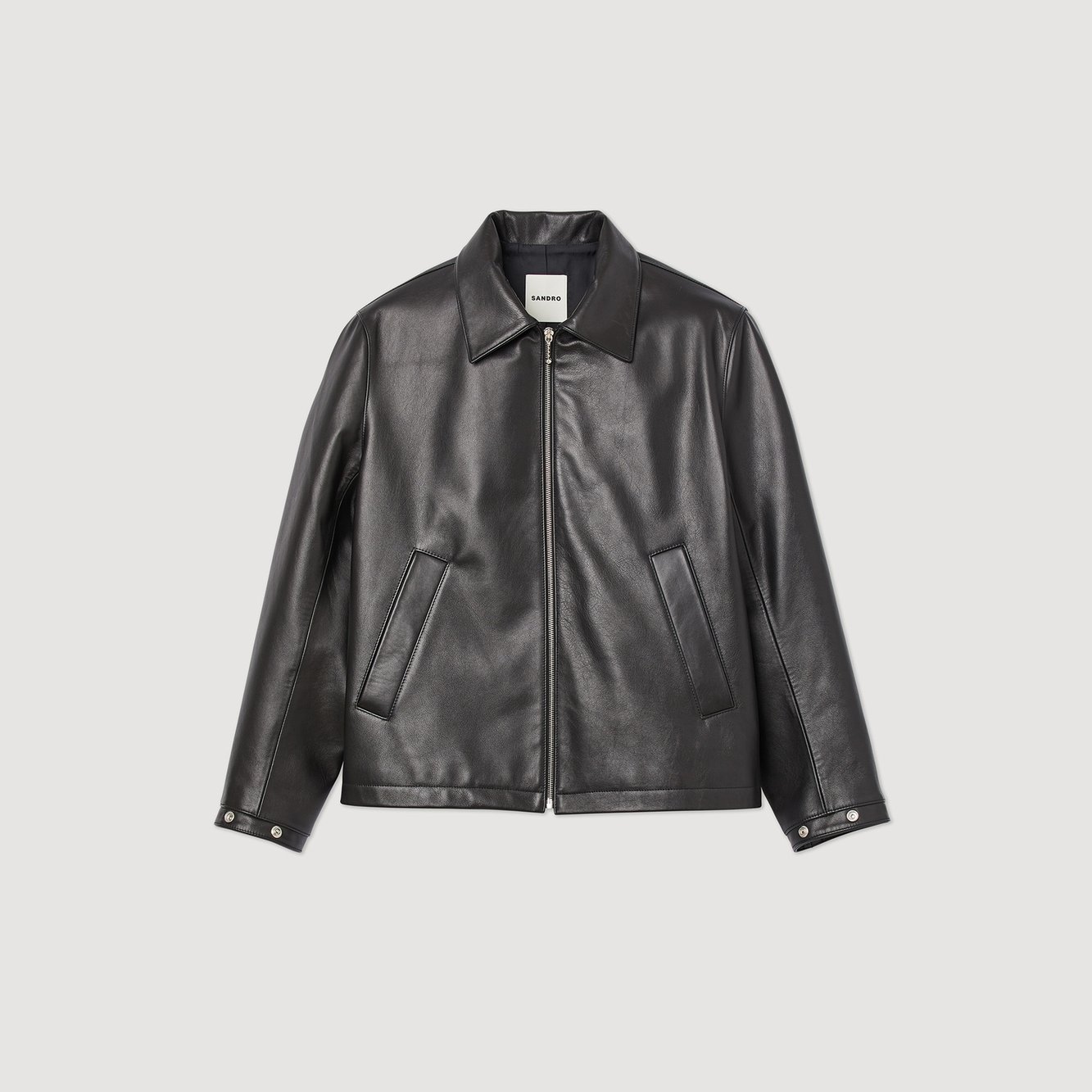 Blouson aus Glattleder Sandro Second-Hand photo 1