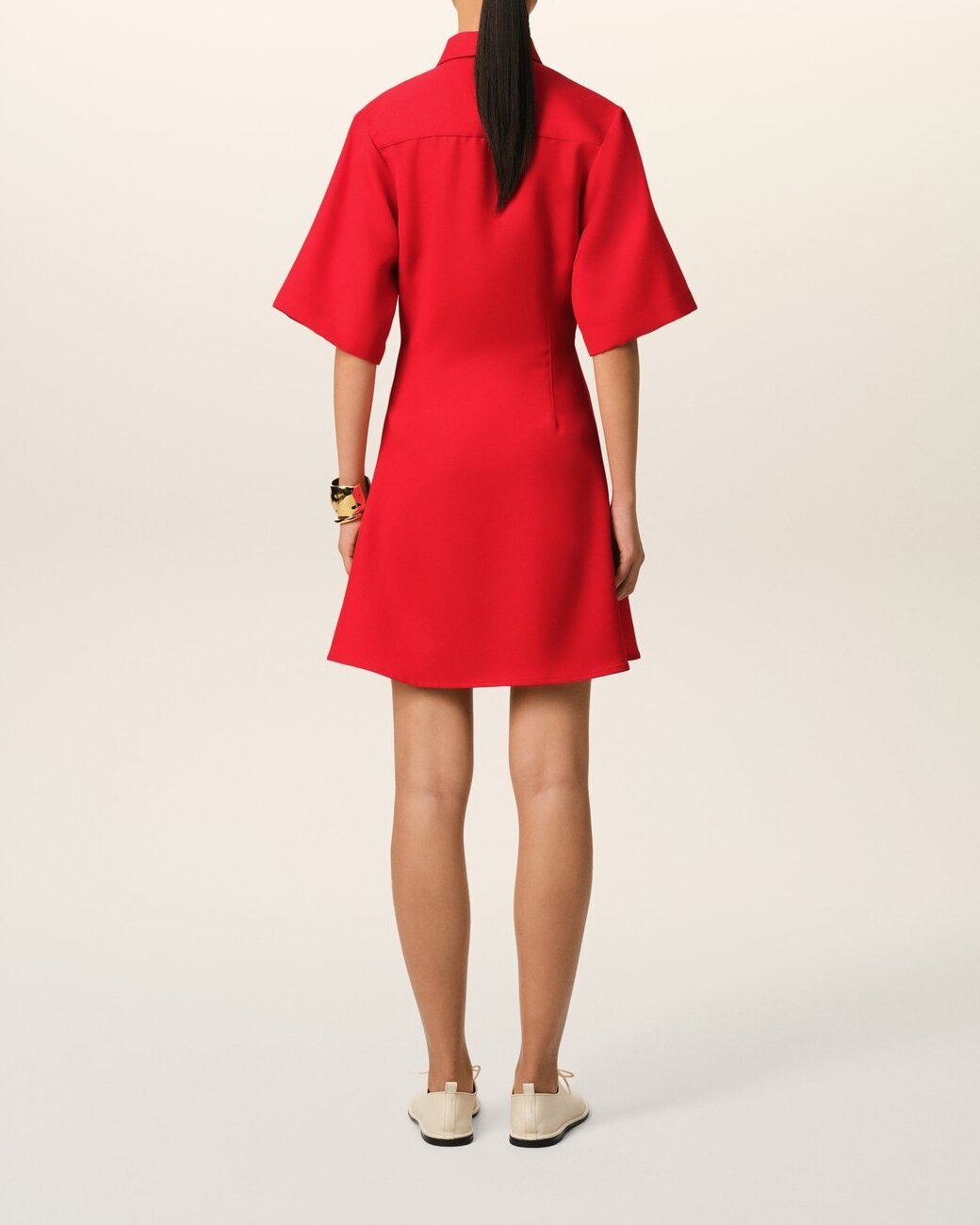 Robe Chemise  Manches Courtes En Laine Ami seconde main photo 7