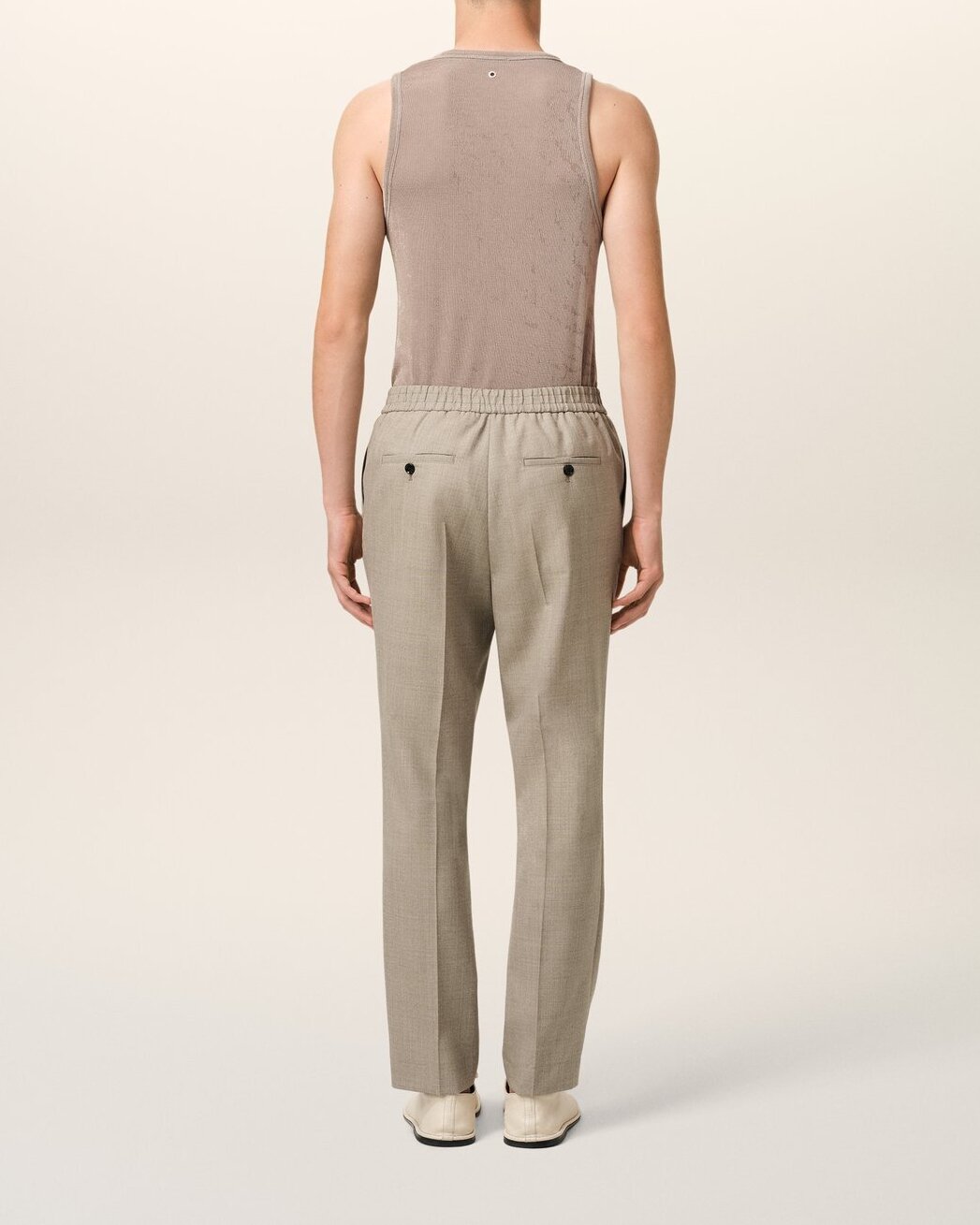 Wool Elasticated Waist Trousers Ami second-hand photo 6