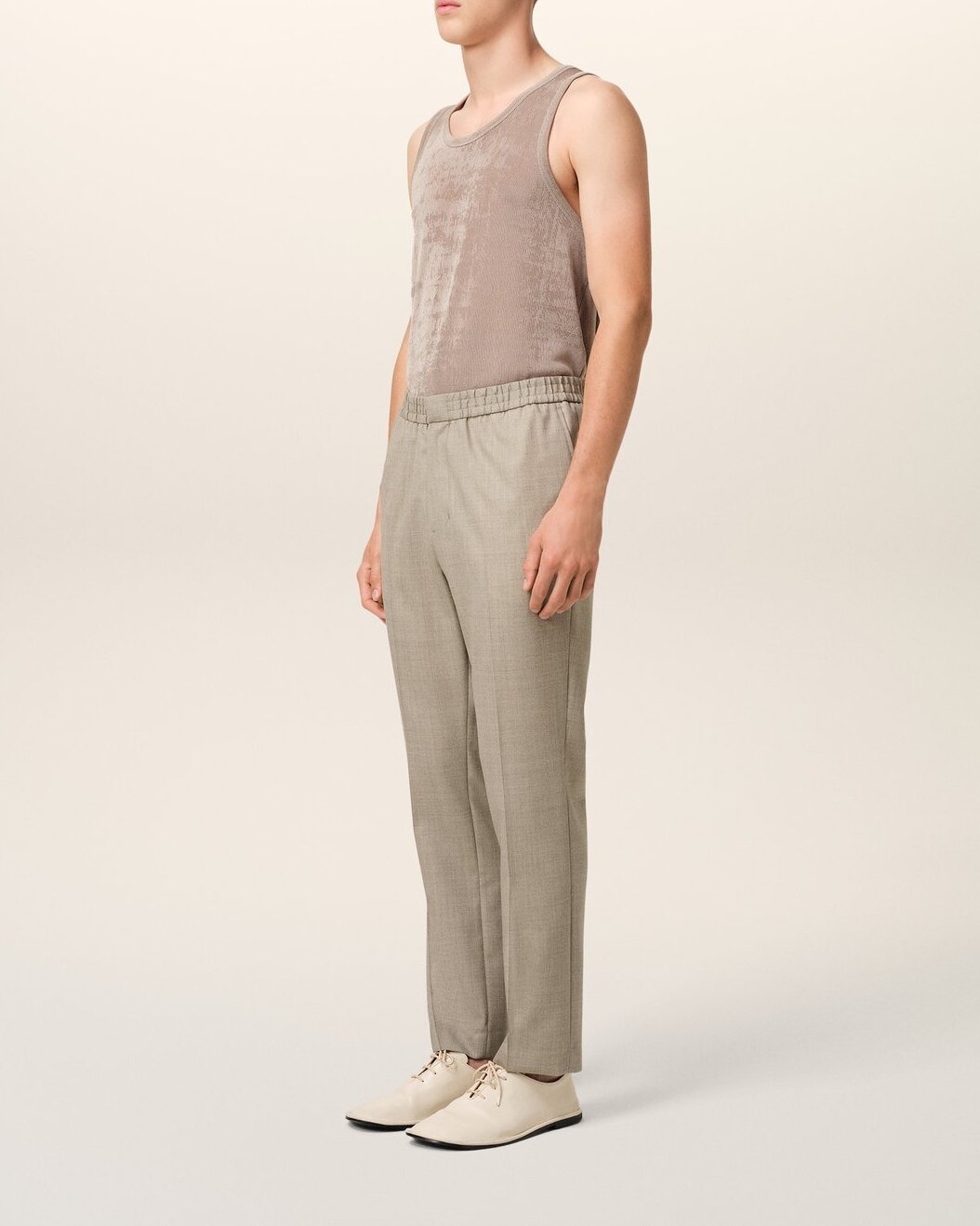 Wool Elasticated Waist Trousers Ami second-hand photo 8