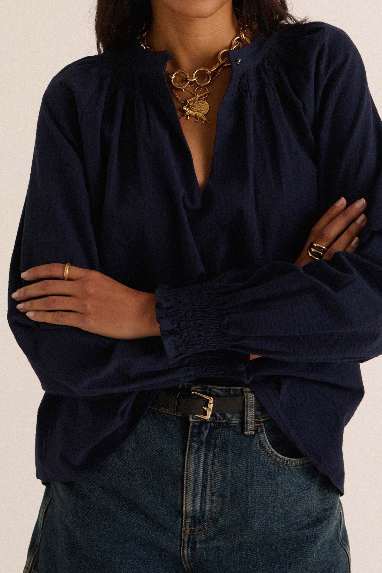 Photo produit BLOUSE RÉGAL BLEU MARINE numéro 1