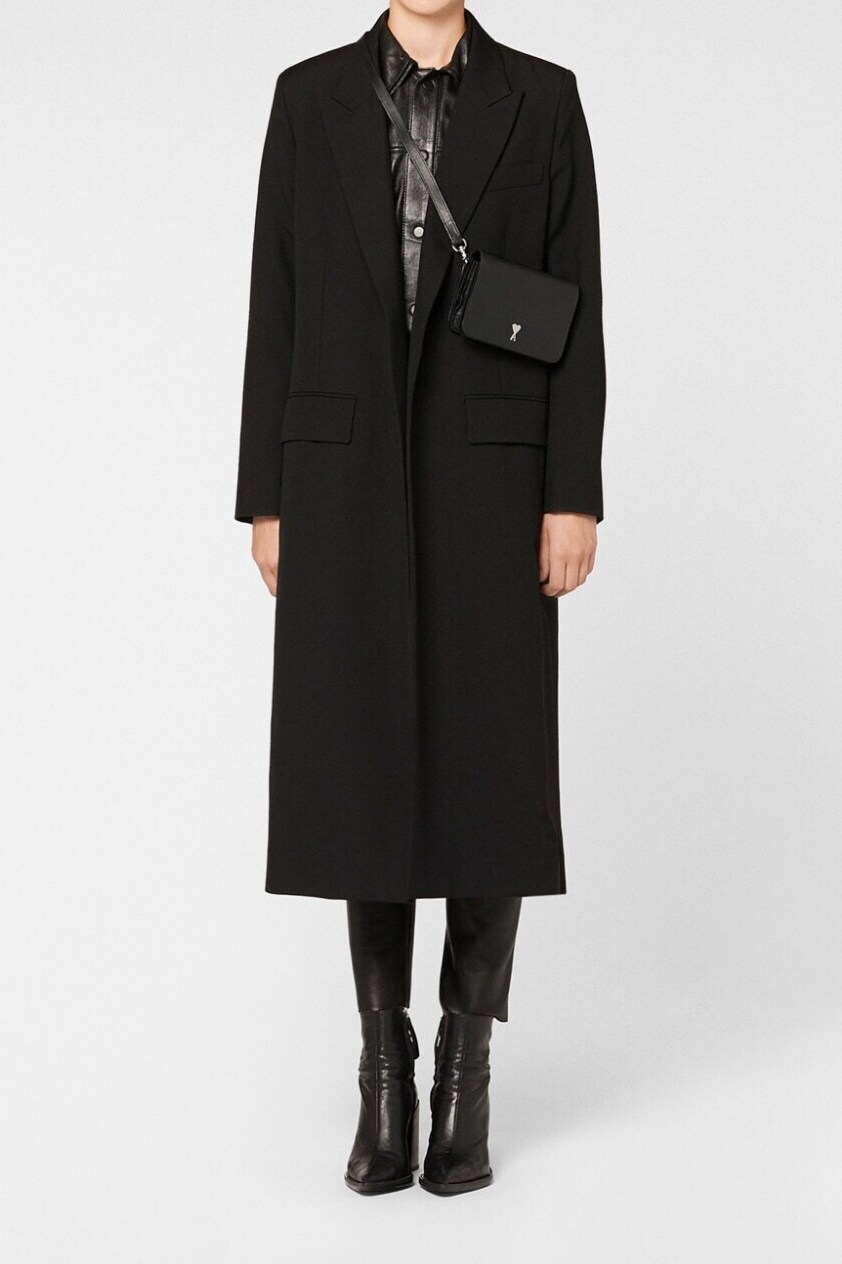 Manteau long sans bouton ceinturé Ami seconde main photo 4