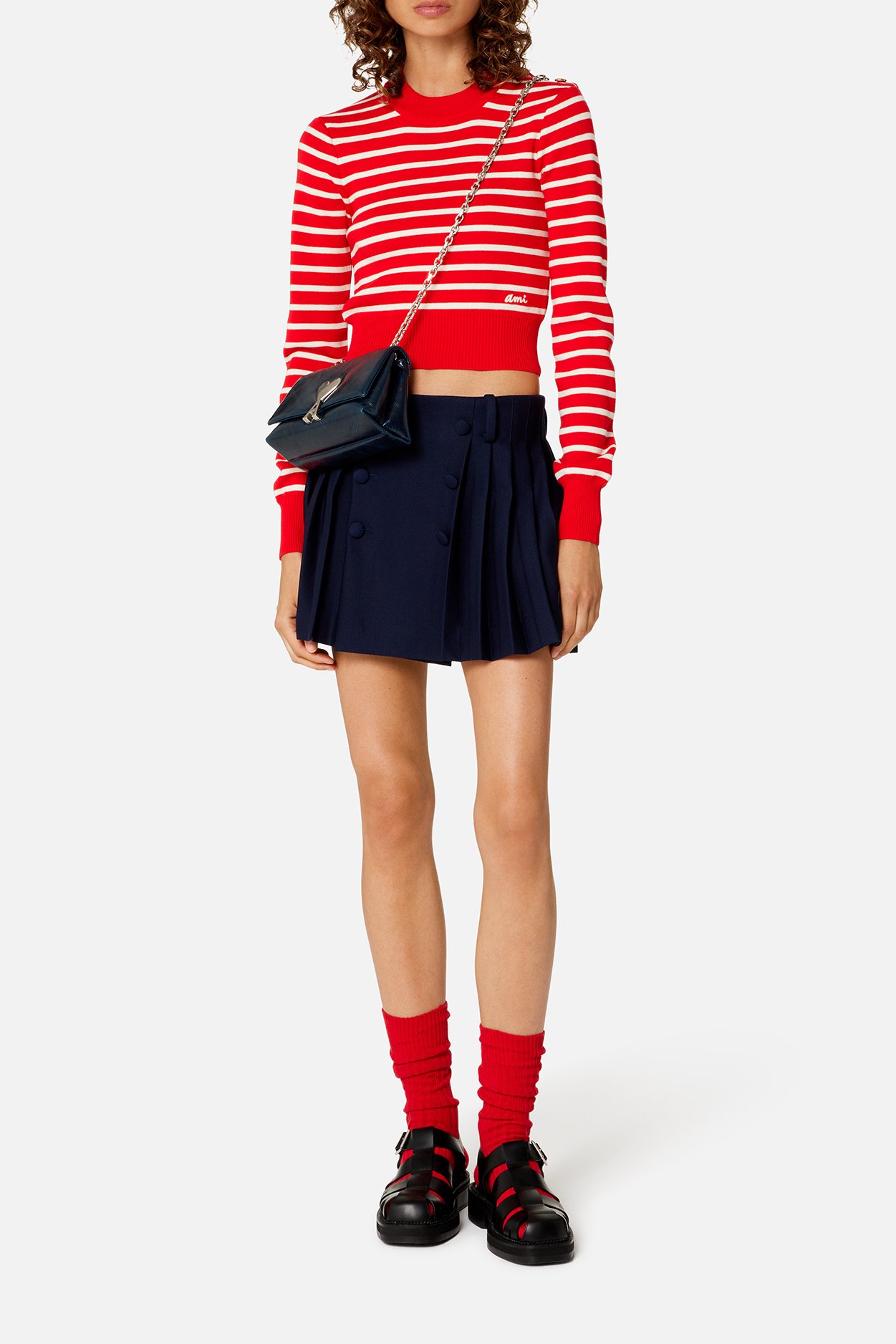 Buttoned wrap skirt Ami second-hand photo 3