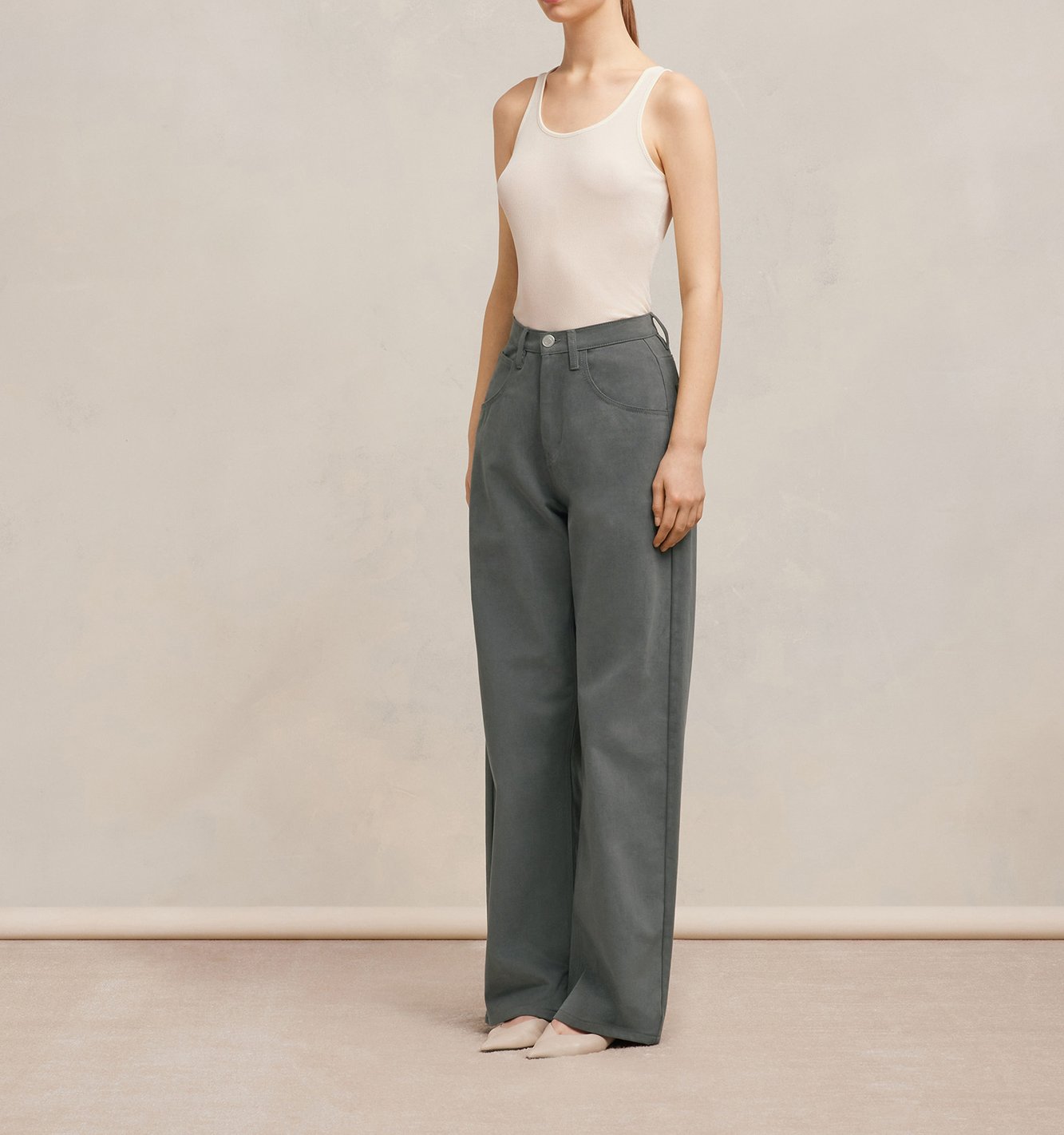 Pantalon straight relaxed Ami seconde main photo 6