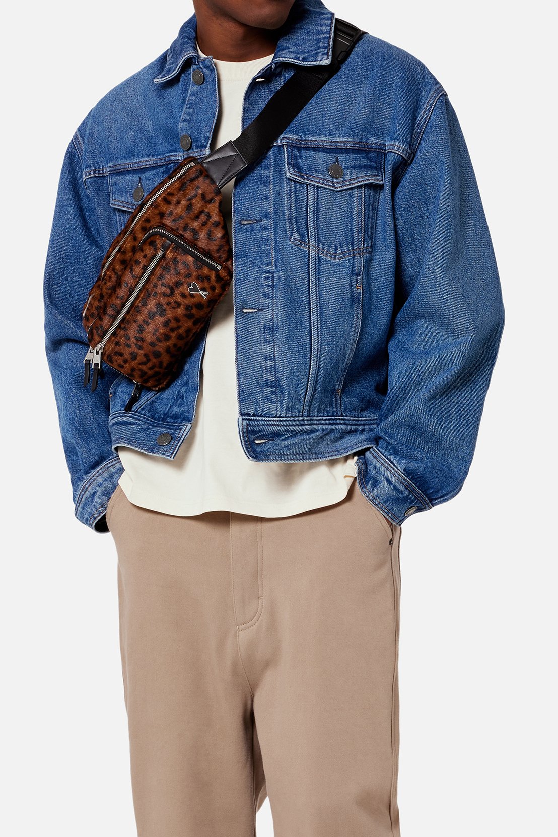 Veste boule en denim Ami seconde main photo 3